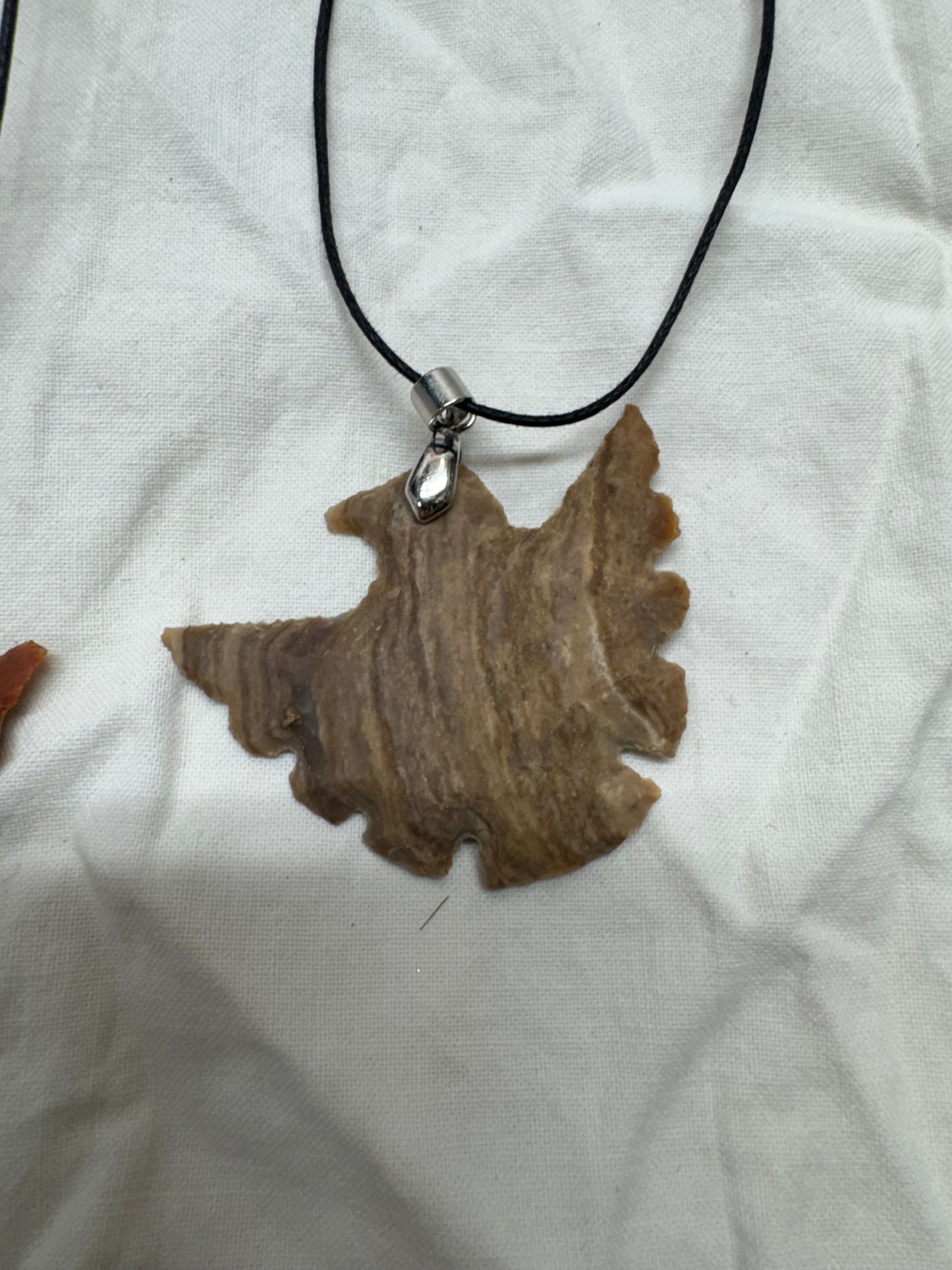 Indian Agate Crystal CUSTOM Carved Thunderbird Eagle Necklace