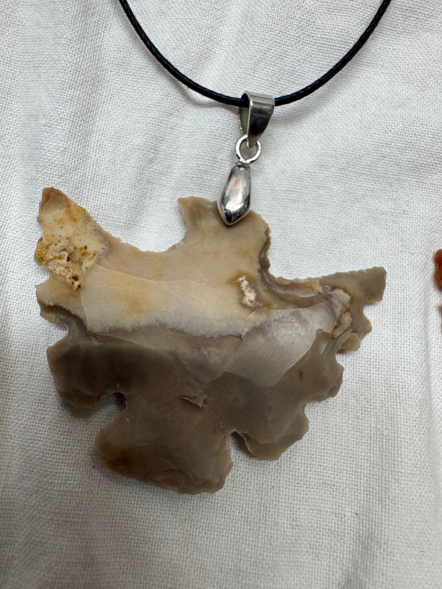 Indian Agate Crystal CUSTOM Carved Thunderbird Eagle Necklace