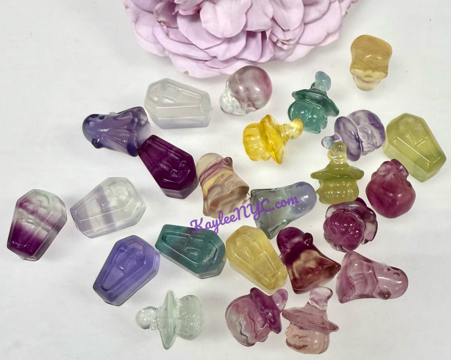 Mini Candy Fluorite Halloween Carvings Crystal