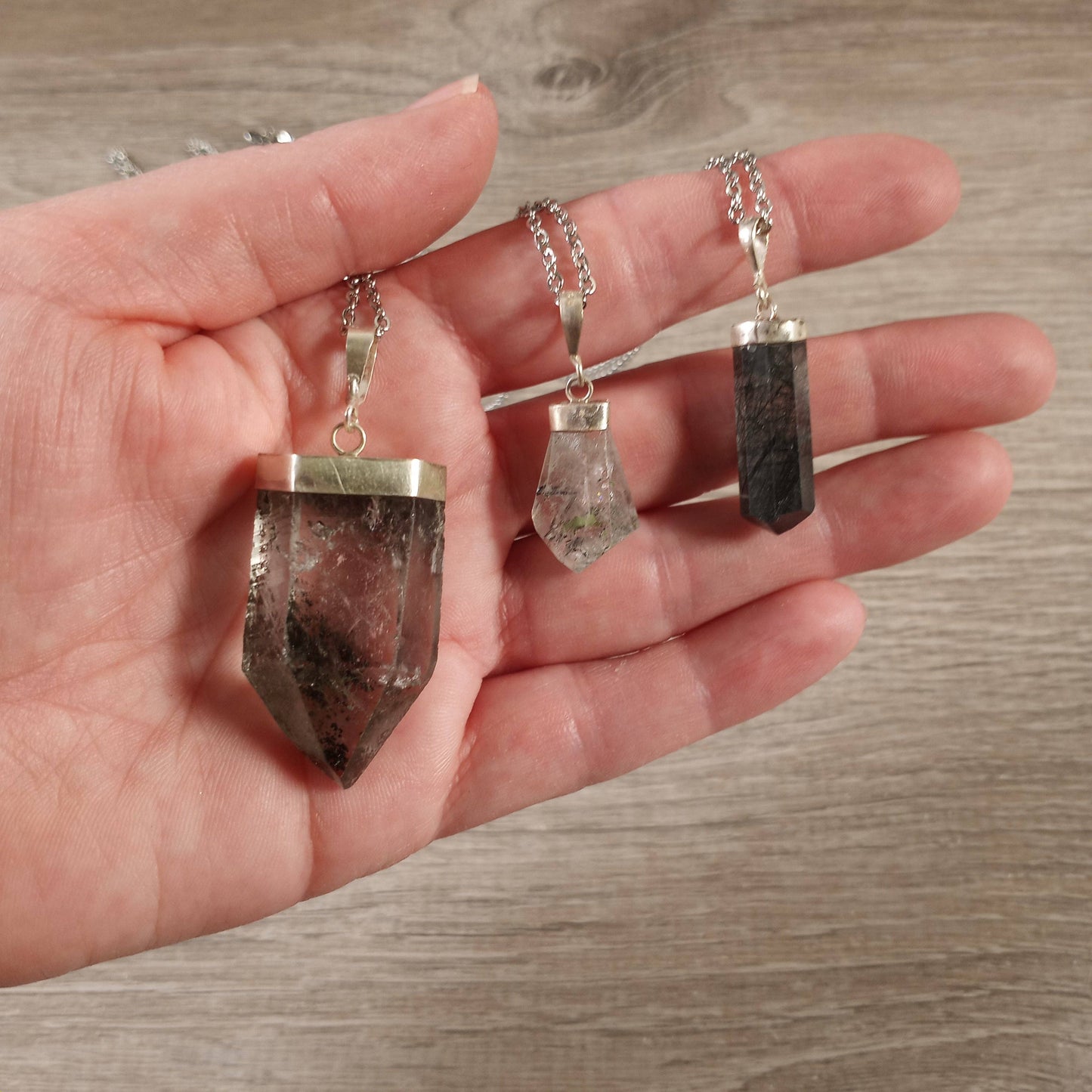 Included Quartz Crystal Necklace