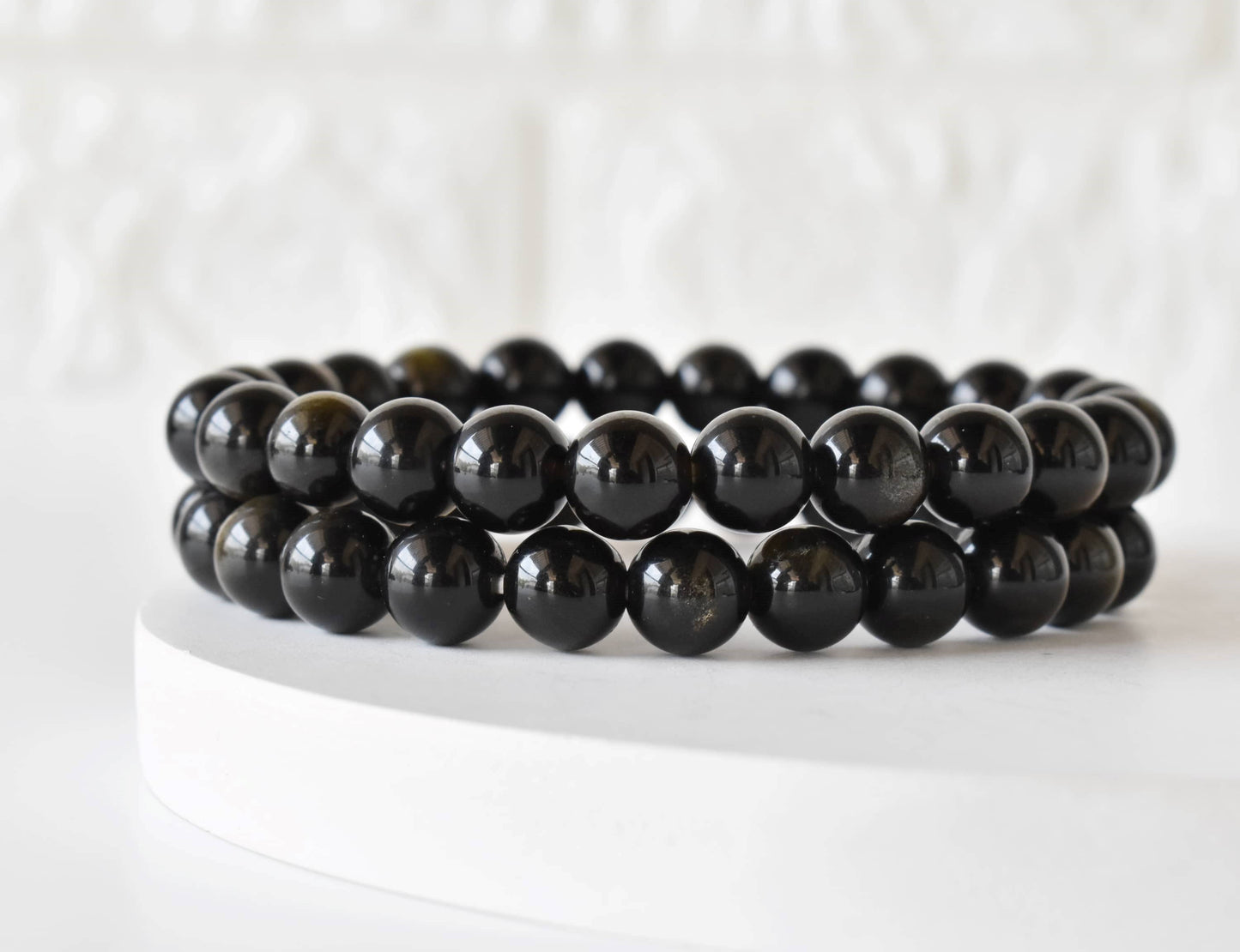 Golden Obsidian Crystal Bracelet 8mm
