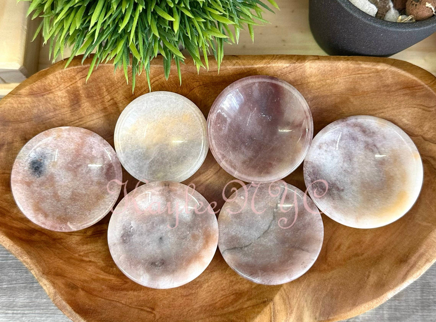 1 lb Natural Pink Aventurine Bowls Crystal Healing Energy
