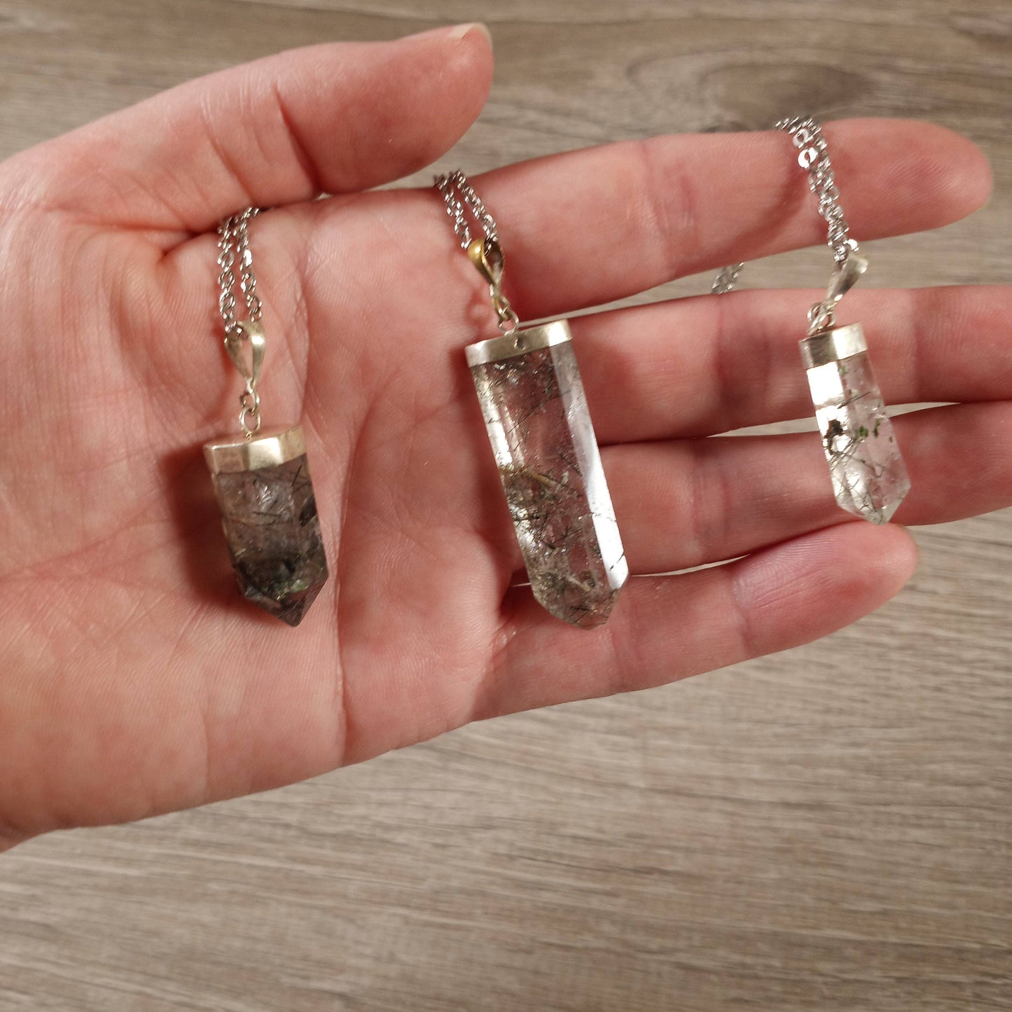 Included Quartz Crystal Necklace