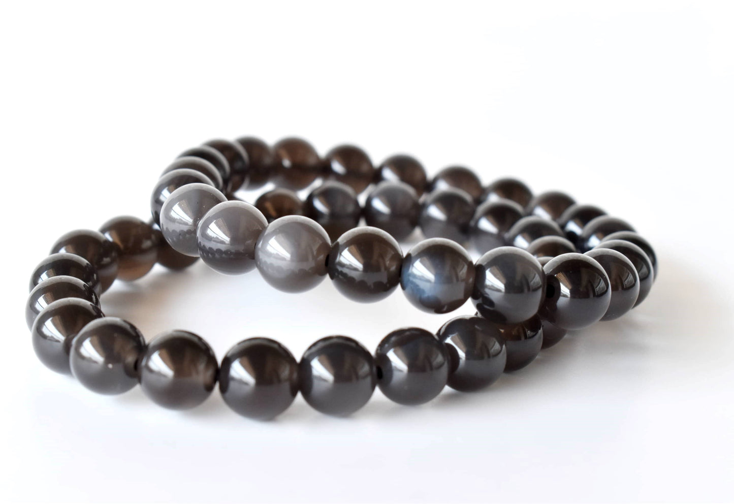 Black Obsidian Crystal Bracelet 6mm and 8mm