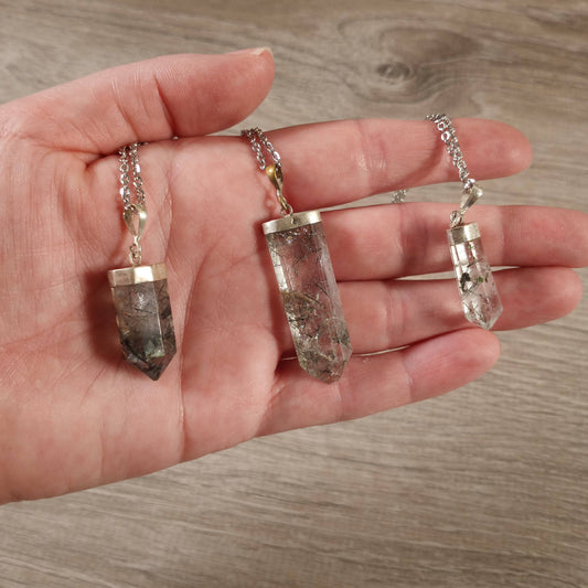 Included Quartz Crystal Necklace