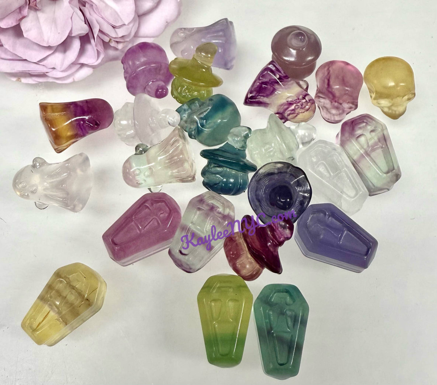 Mini Candy Fluorite Halloween Carvings Crystal