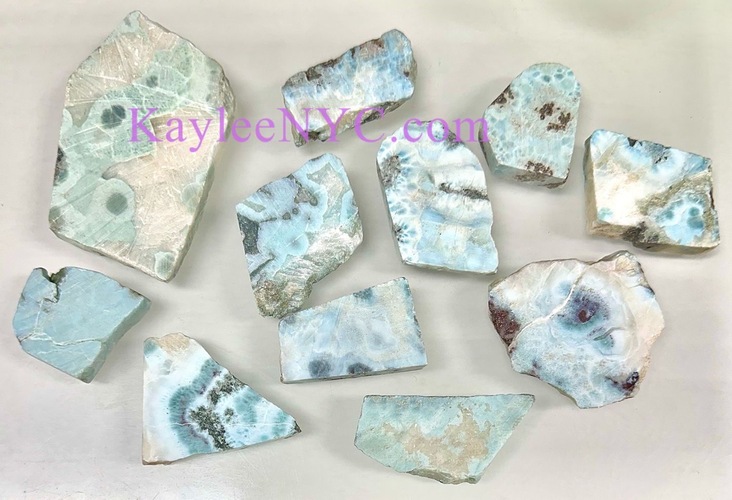 Wholesale Lot 1 lb Natural Larimar Slabs Crystal Healing Ene