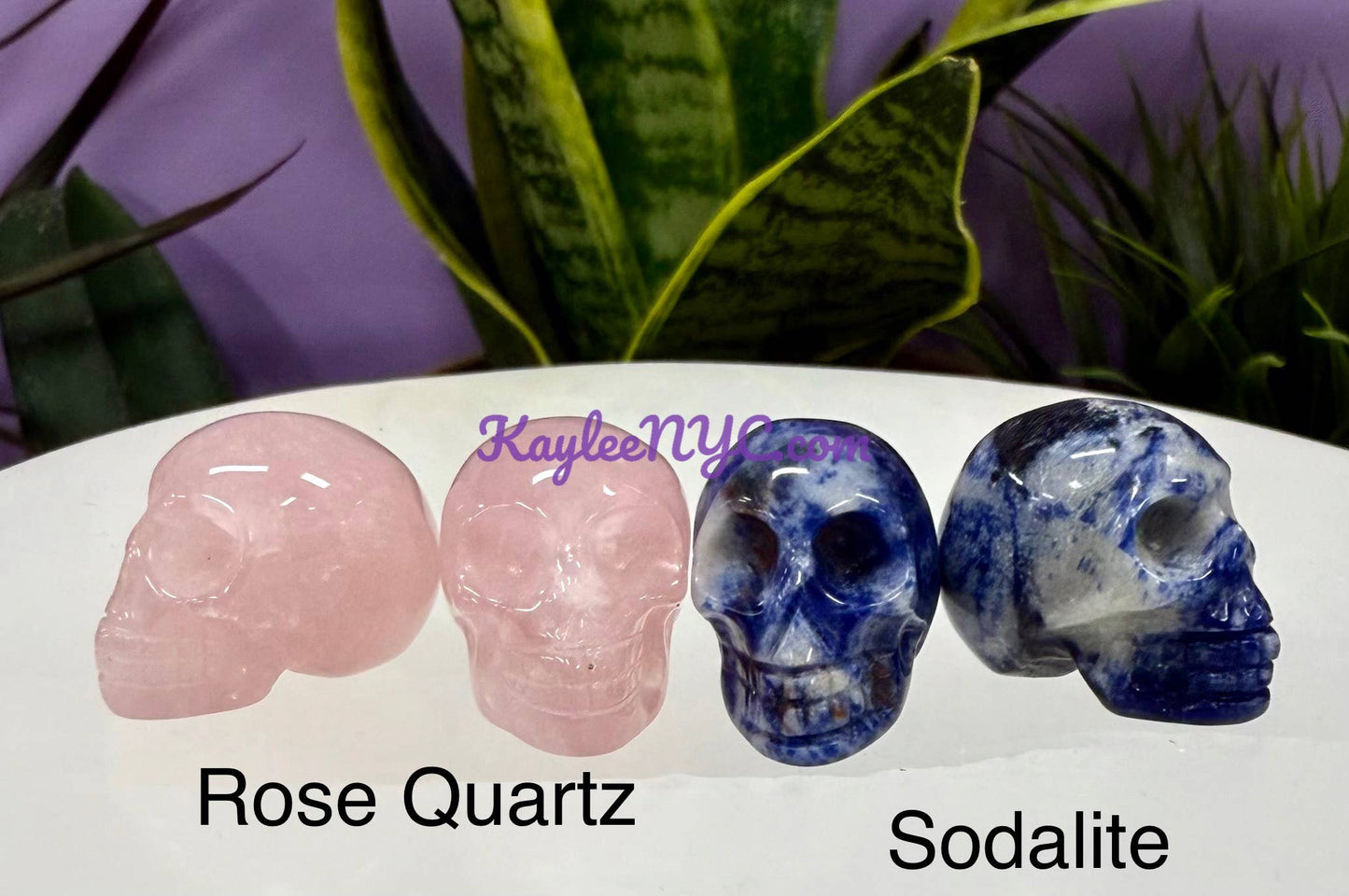 Natural Mix Crystal 1” Skull Healing Energy