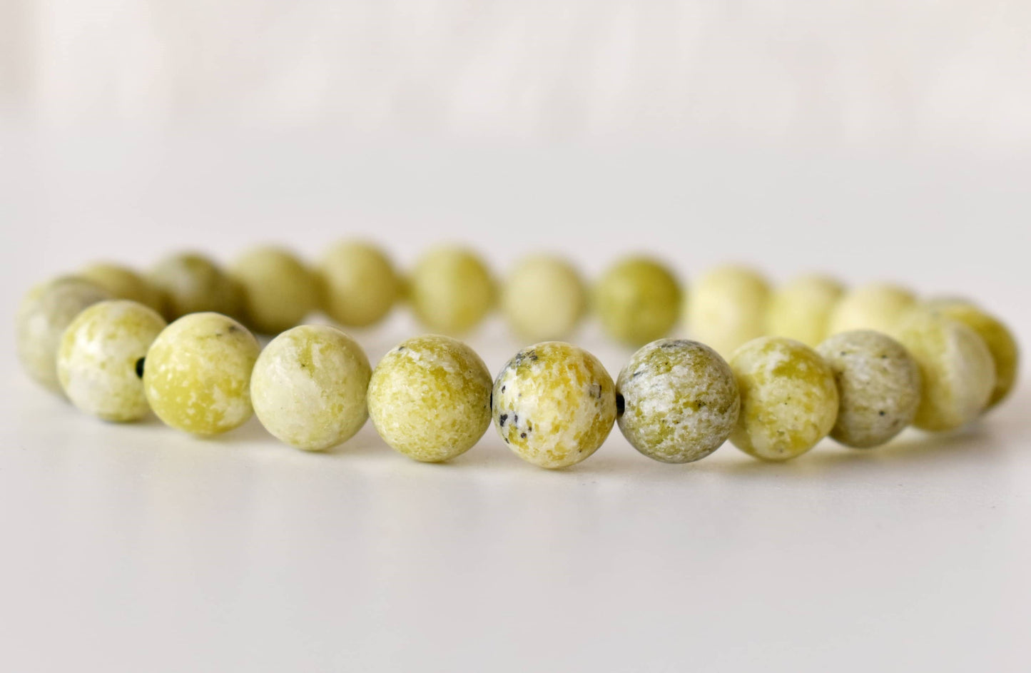 Serpentine Crystal Gemstone Bracelet 8mm