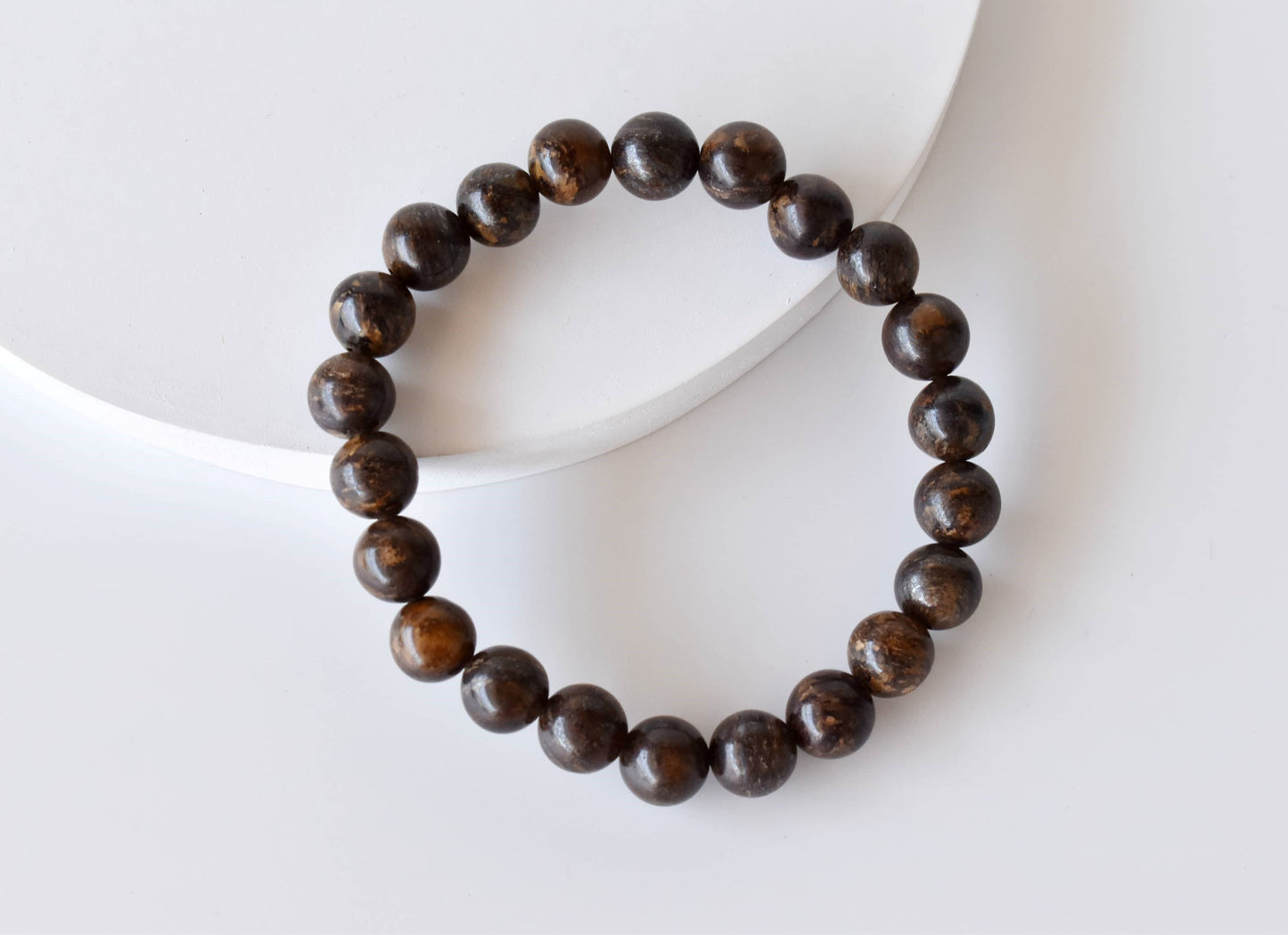 Bronzite Crystal Gemstone Bracelet 8mm
